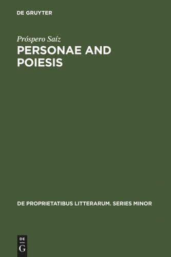 Personae and Poiesis: The Poet and the Poem in Medieval Love Lyric