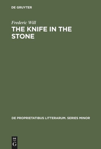 The Knife in the Stone: Essays in Literary Theory