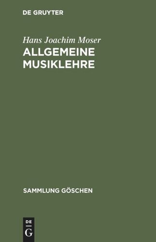 Allgemeine Musiklehre