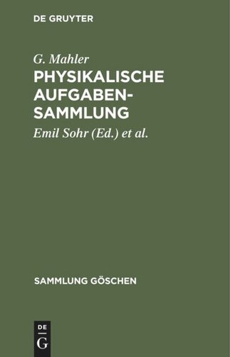 Physikalische Aufgabensammlung