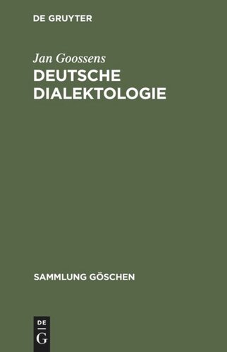 Deutsche Dialektologie