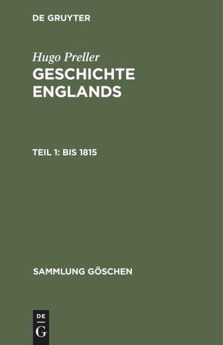 Geschichte Englands: Teil 1 Bis 1815