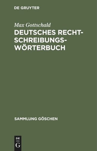 Deutsches Rechtschreibungswörterbuch