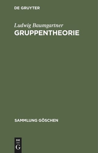 Gruppentheorie