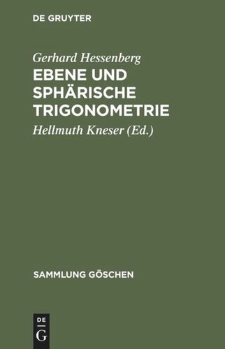 Ebene und sphärische Trigonometrie