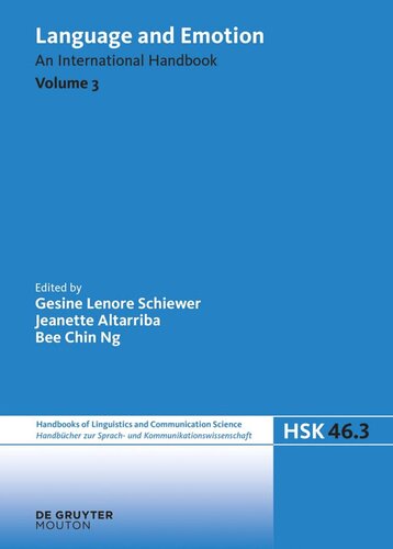 Language and Emotion: Volume 3