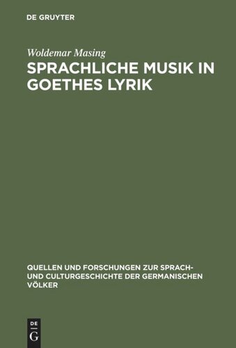 Sprachliche Musik in Goethes Lyrik