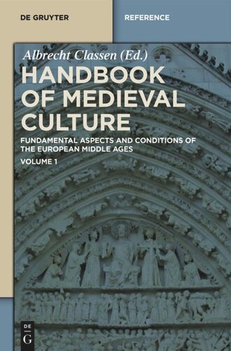 Handbook of Medieval Culture: Volume 1