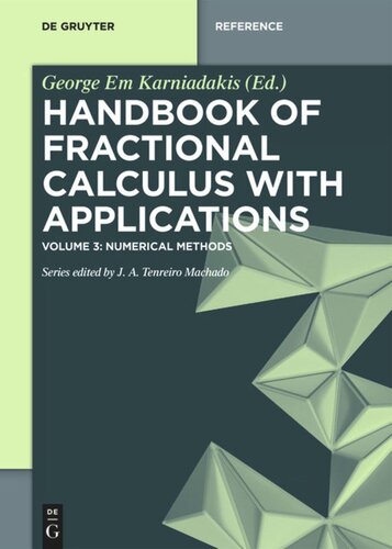 Handbook of Fractional Calculus with Applications: Volume 3 Numerical Methods