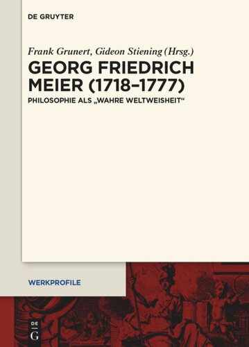 Georg Friedrich Meier (1718–1777): Philosophie als 