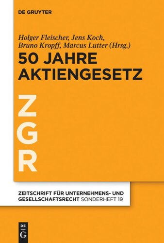 50 Jahre Aktiengesetz