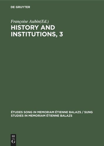 History and Institutions, 3