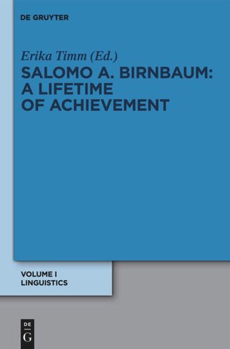 Ein Leben für die Wissenschaft / A Lifetime of Achievement: Volume I Linguistik / Linguistics