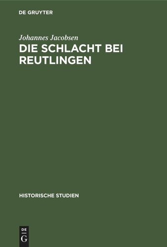 Die Schlacht bei Reutlingen: 14. Mai 1377