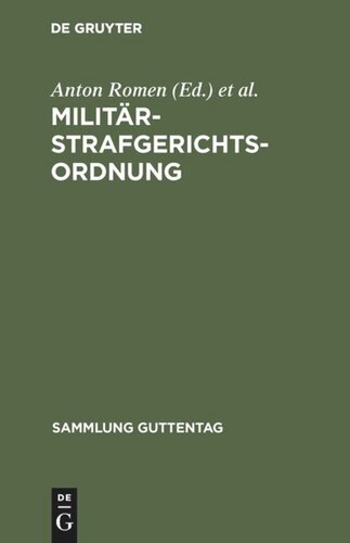 Militärstrafgerichtsordnung