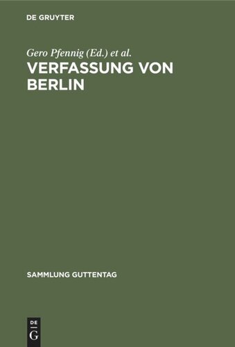 Verfassung von Berlin: Kommentar