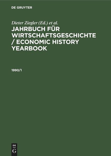 Jahrbuch für Wirtschaftsgeschichte / Economic History Yearbook: 1990/1