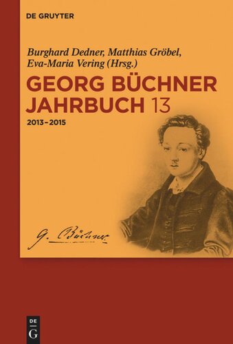 Georg Büchner Jahrbuch: Band 13 2013–2015