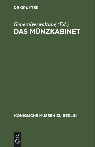 Das Münzkabinet