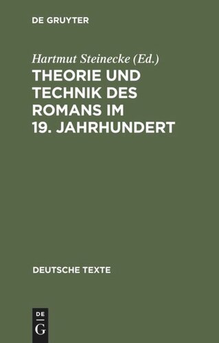 Theorie und Technik des Romans im 19. Jahrhundert