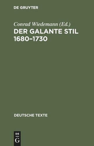 Der galante Stil 1680–1730