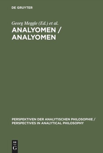 Analyomen / Analyomen: Proceedings of the 1st Conference 