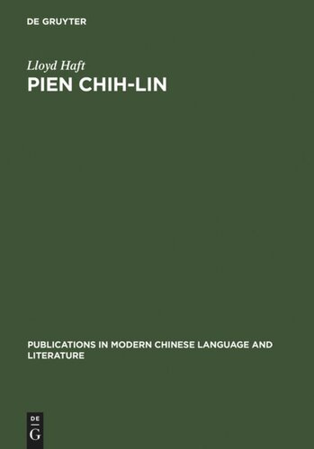 Pien Chih-Lin: A Study in Modern Chinese Poetry