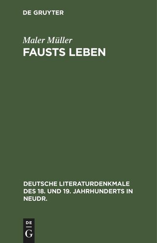 Fausts Leben