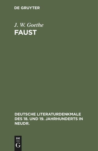 Faust: Ein Fragment