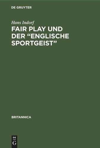 Fair Play und der „Englische Sportgeist“