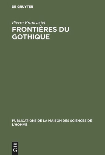 Frontières du gothique