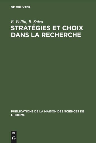 Stratégies et choix dans la recherche: Á propos des travaux sur le sommeil