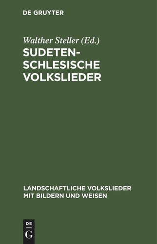 Sudetenschlesische Volkslieder