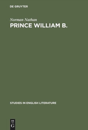 Prince William B.: The philosophical conceptions of William Blake