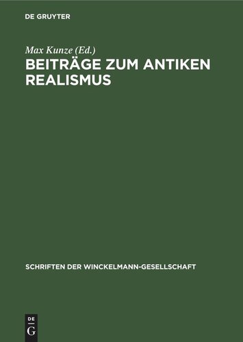 Beiträge zum antiken Realismus