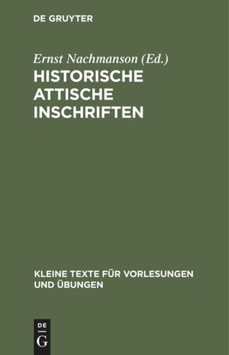 Historische attische Inschriften