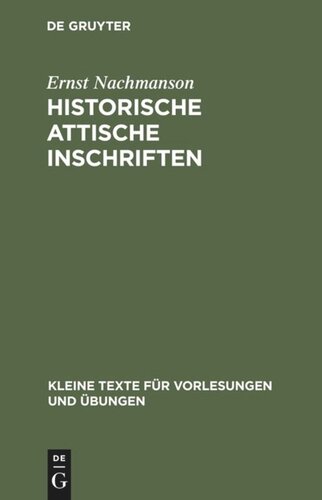 Historische attische Inschriften