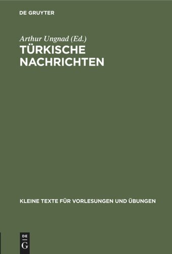 Türkische Nachrichten: Für Übungen im Türkischen in Originalschrift