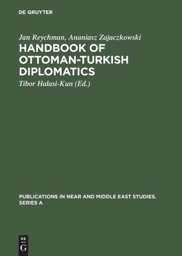 Handbook of Ottoman-Turkish Diplomatics