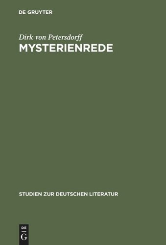 Mysterienrede: Zum Selbstverständis romantischer Intellektueller