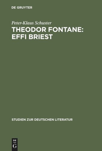 Theodor Fontane: Effi Briest: Ein Leben nach christlichen Bildern