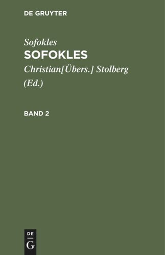 Sofokles: Band 2