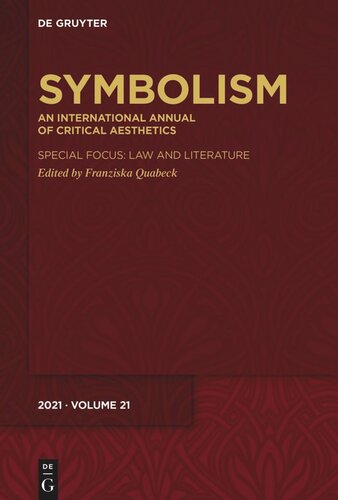 Symbolism 21: An International Annual of Critical Aesthetics