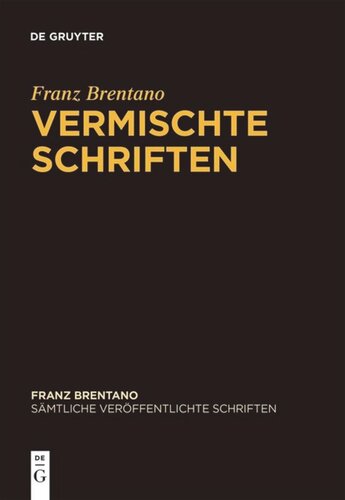 Sämtliche veröffentlichte Schriften: Band 9 Vermischte Schriften