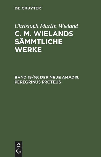 C. M. Wielands Sämmtliche Werke: Band 15/16