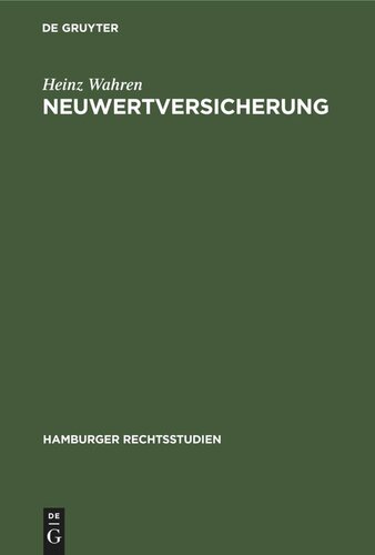 Neuwertversicherung