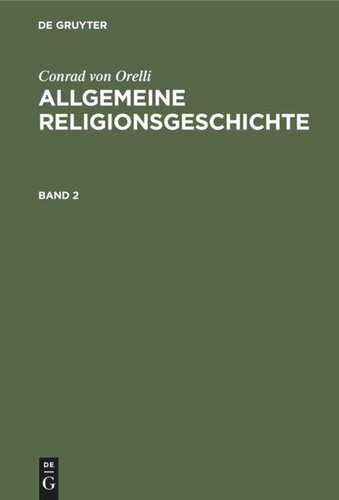 Allgemeine Religionsgeschichte: Band 2