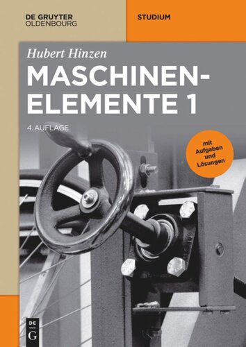 Maschinenelemente: 1 Maschinenelemente 1