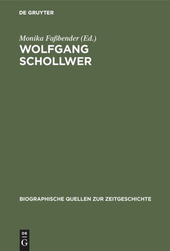 Wolfgang Schollwer: Liberale Opposition gegen Adenauer. Aufzeichnungen 1957–1961