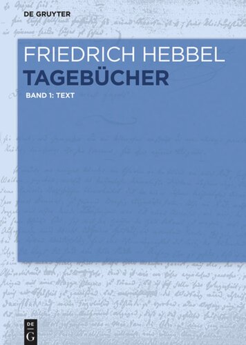 Tagebücher: Band 1 Text